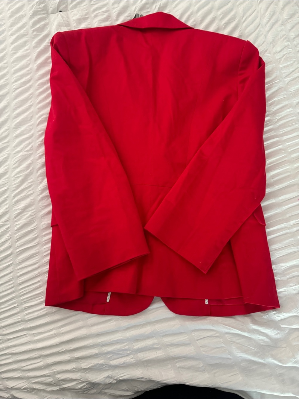 Express Cherry Red Women's Two-Button Blazer - Picture 4 of 6